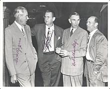 Lefty Gomez, George Pipgras & Bob Shawkey Autographed Yankees Photo (JSA)
